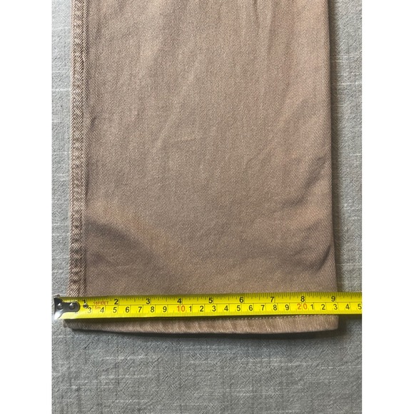 Hollister Ultra High-Rise Dad Jean Brown Cargo Straight Leg Pants W24R 00R - Picture 9 of 9